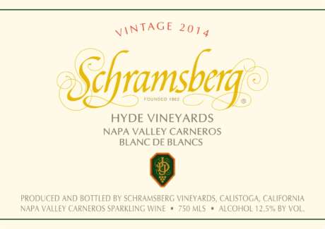 Fron Label for 2014 Hyde Vineyards Blanc de Blancs