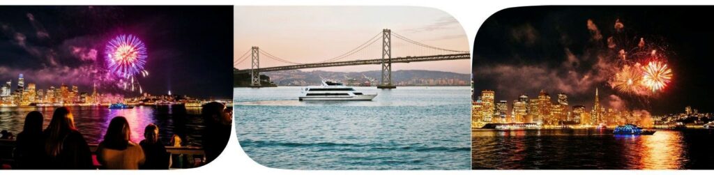 Images of boats in the SF Bay