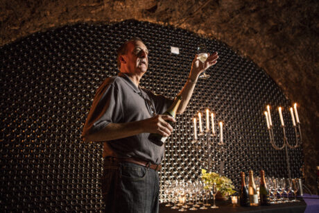 Educational tour within the Schramsberg Caves