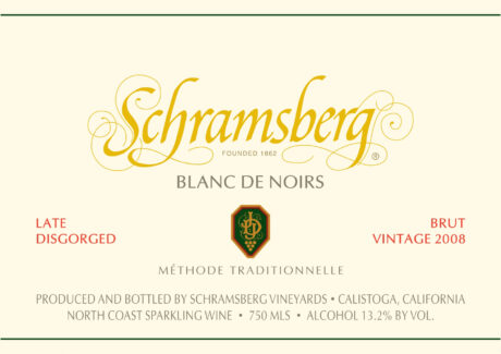 Blanc de Noirs 2008 LD Front Label