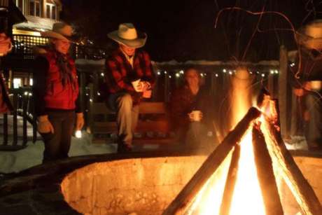Campfire at Triple Creek Ranch