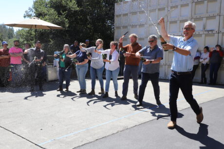 Winemakers Sabering Bottles Open