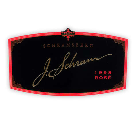 Schramsberg 1998 J. Schram Rosé label