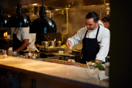 Chef preparing food