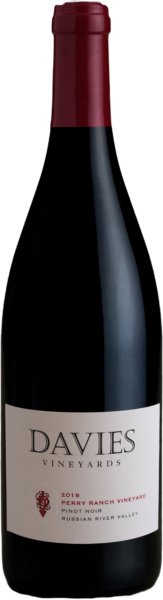 750 ml bottle Davies Vineyards 2018 Perry Ranch Vineyard Pinot Noir