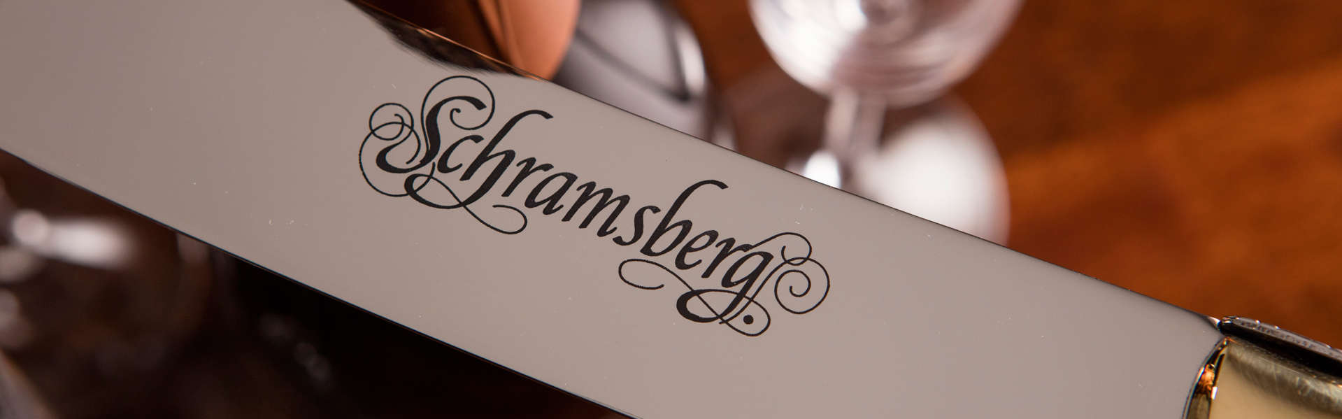 Schramsberg engraved saber blade